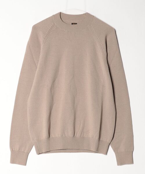 BATONER ベージュ クルーネックニット BATONER（バトナー） 長袖ニット SMALL ベージュ メンズ : ZOZOTOWN