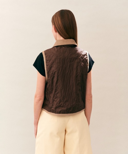 roughlow row line gilet ジレ　ジャケット　シャツ　ベスト LAVENHAM（ラベンハム） ベスト ジレ Unwadded Cropped Raydon Gilet