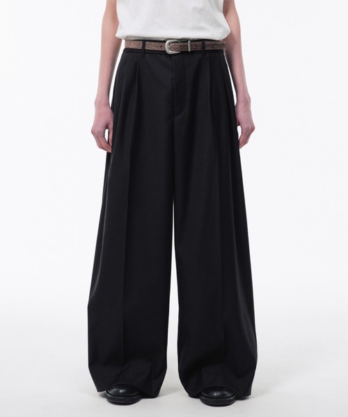 Camphor wood ワイドパンツ スラックス 3 TUCK WIDE BAGGY SLACKS / 3