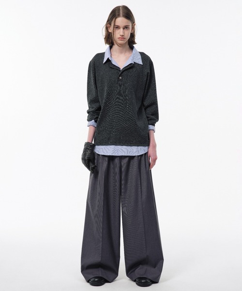 CAMPHOR WOOD タック　バギー　スラックス Camphor wood ワイドパンツ スラックス 3 TUCK WIDE BAGGY SLACKS / 3