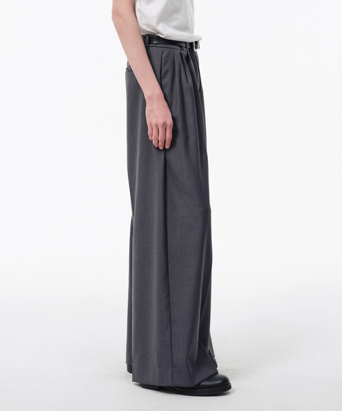 Camphor wood ワイドパンツ スラックス 3 TUCK WIDE BAGGY SLACKS / 3