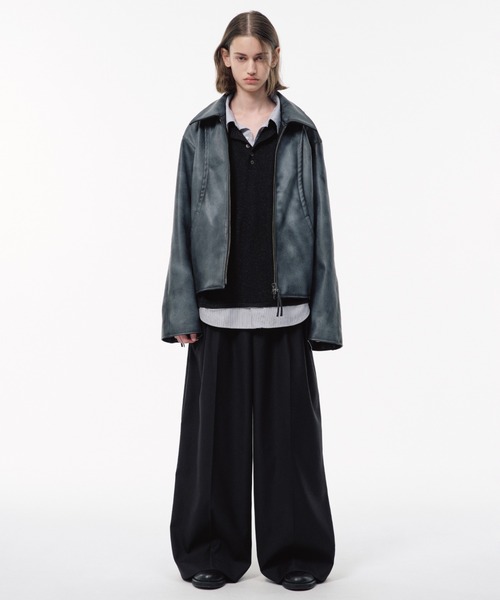 CAMPHOR WOOD ワイドパンツ スラックス 3 TUCK WIDE BAGGY SLACKS / 3