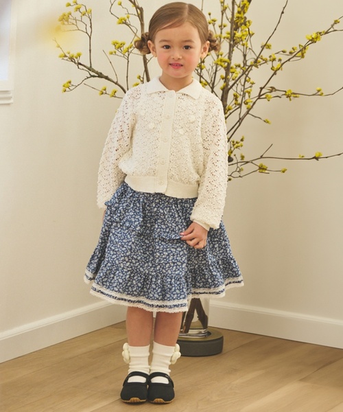 petit main スカート フリルティアードスカート キッズ 子供服 女の子