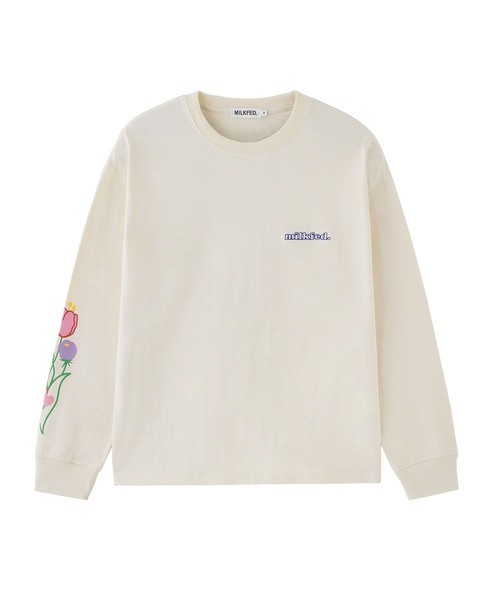 「MILKFED.」 長袖カットソー L オフホワイト レディース_画像3