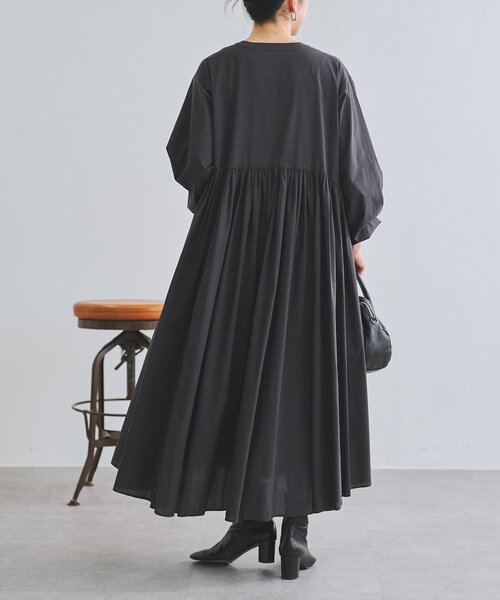 「BEARDSLEY」 長袖ワンピース 0 チャコールグレー レディースの画像