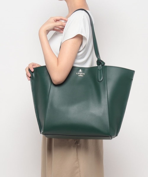 LANVIN en Bleu オリーブグリーン トートバッグ　未使用 LANVIN en Bleu 「LANVIN Bleu」 トートバッグ FREE グリーン