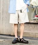 ワイドパンツ ハーフパンツ パンツ 短パン 接...の詳細画像1