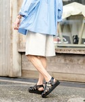 ワイドパンツ ハーフパンツ パンツ 短パン 接...の詳細画像2