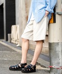 ワイドパンツ ハーフパンツ パンツ 短パン 接...の詳細画像3
