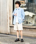 ワイドパンツ ハーフパンツ パンツ 短パン 接...の詳細画像5
