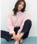 ブラウス シャツ 「貴島明日香さん着用/イージ...の詳細画像4