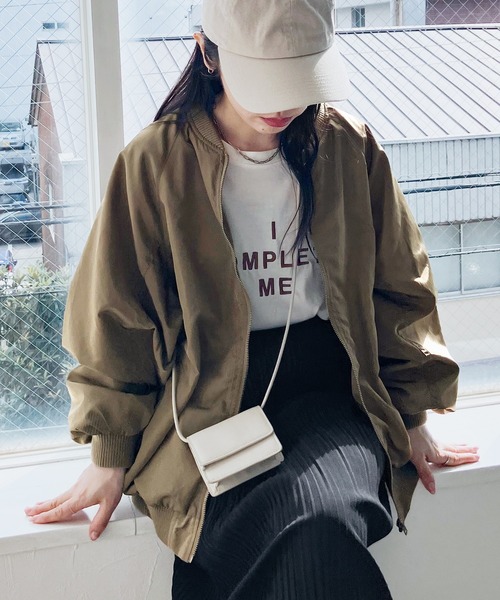「reca」 ブルゾン M カーキ レディース_画像3