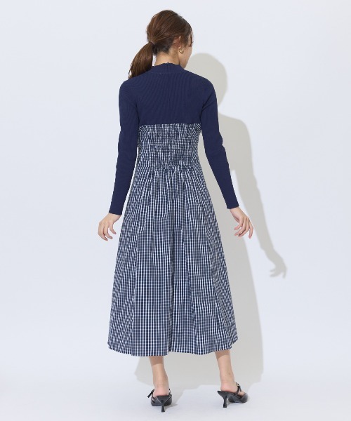 「AND COUTURE」 ドッキングワンピース FREE ブラック レディースの画像
