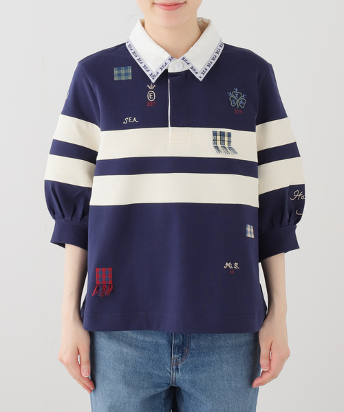 tシャツ Sea New York/シー ニューヨーク CLAIRA EMB RUGBY SHIRT レディースの画像