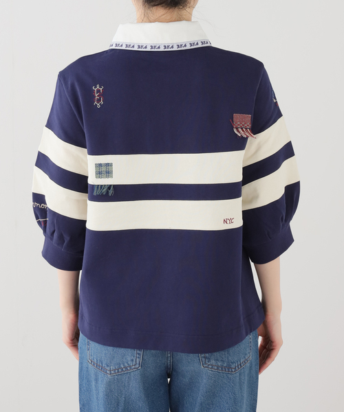 tシャツ Sea New York/シー ニューヨーク CLAIRA EMB RUGBY SHIRT レディースの画像