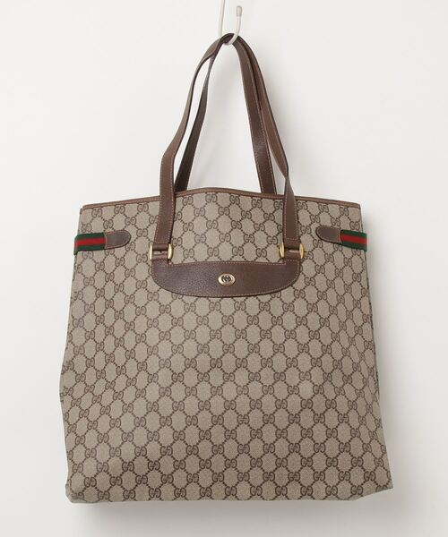 GUCCI＊グッチ＊トートバッグ＊GG柄＊ブラウン GUCCI（グッチ） トートバッグ - ブラウン レディース : ZOZOTOWN
