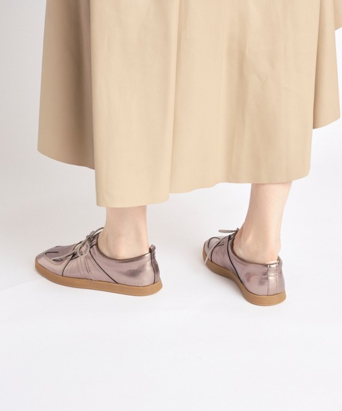 「Lucida」 ローカットスニーカー 38 シルバー レディース_画像2