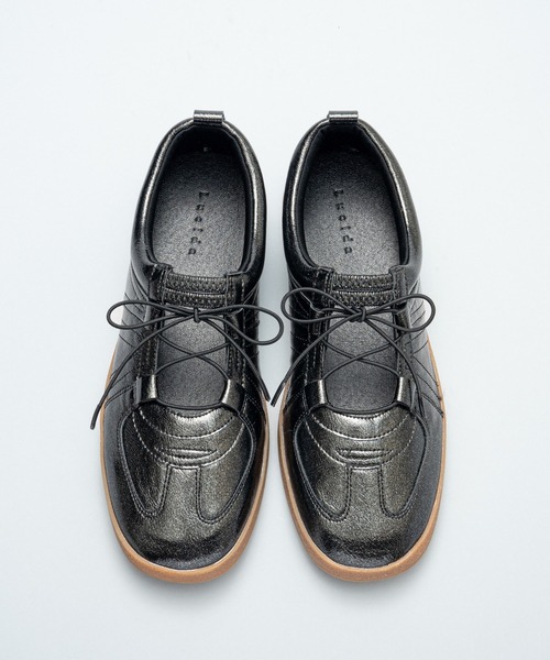 「Lucida」 ローカットスニーカー 38 シルバー レディース_画像8