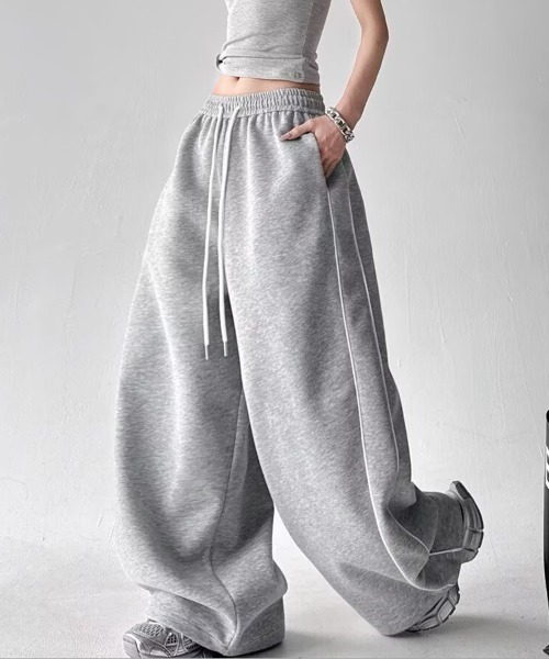 ワイドパンツ スウェットパンツ ジャージ ルーズバルーン ワイド