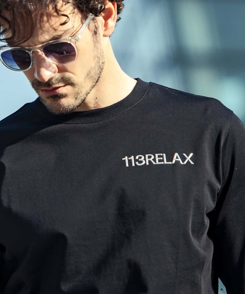 「1PIU1UGUALE3 RELAX 」 半袖Tシャツ M ブラック メンズ_画像9