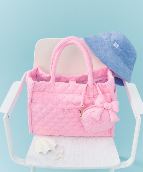 ♪可爱 ピンク キルティング ハンドバッグ♪ FURFUR（ファーファー） トートバッグ 「限定カラー」パイル