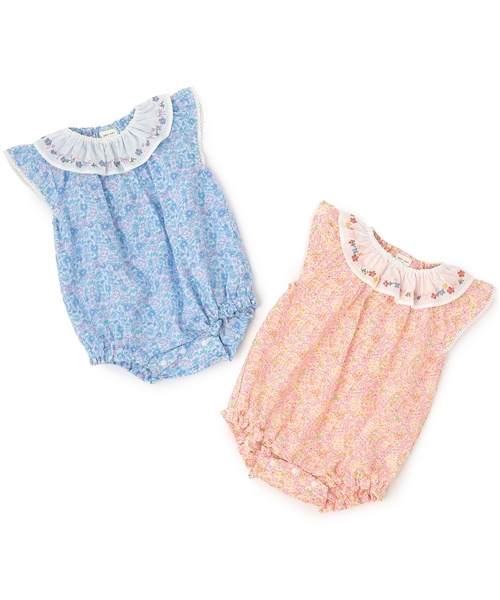 ベビー服 ロンパース 「リンク」フリル衿カバーオール | petit main | 13