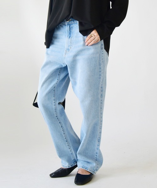 「and it_」 デニムパンツ L ブルー レディース_画像4