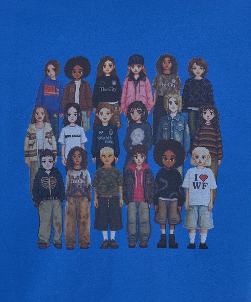 「WISH FOR EVER」 半袖Tシャツ MEDIUM ライトピンク メンズ_画像8
