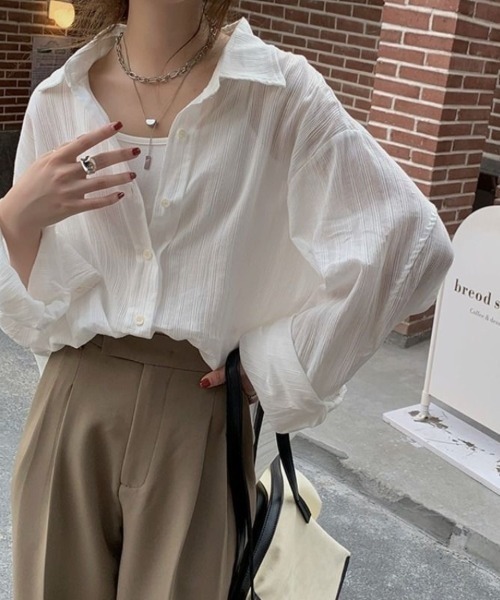 Beststore（ベストストア） ブラウス シャツ シアーシャツ ストライプ