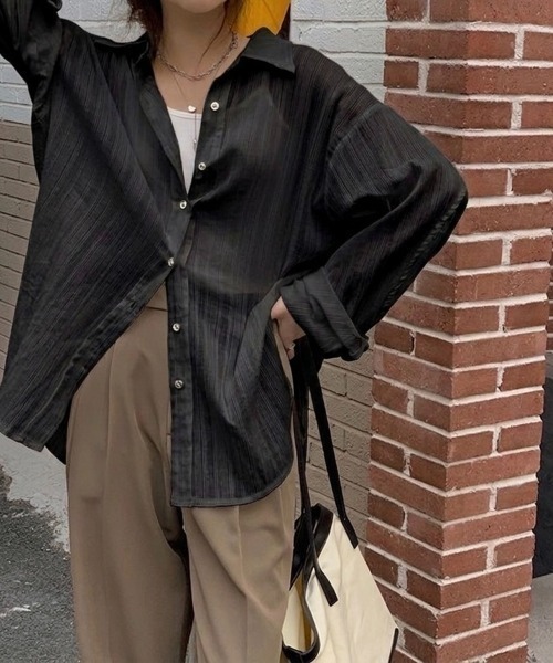 Beststore（ベストストア） ブラウス シャツ シアーシャツ ストライプ
