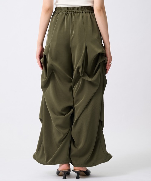 ワイドパンツ カーゴパンツ 「OMMO(オーエムエムオー)」DLAPE TUCK PT