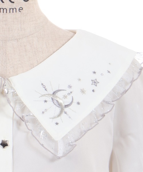 axes femme（アクシーズ ファム） ブラウス シャツ 半袖 ルミナス