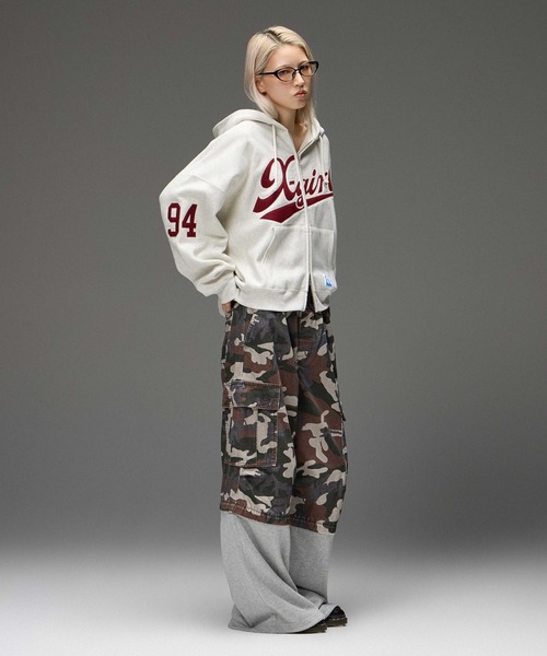 Champion（チャンピオン） パーカー 裏起毛 X-girl x Champion REVERSE