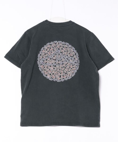 「CAMP7」 半袖Tシャツ M ブラック×ブルー メンズ_画像5