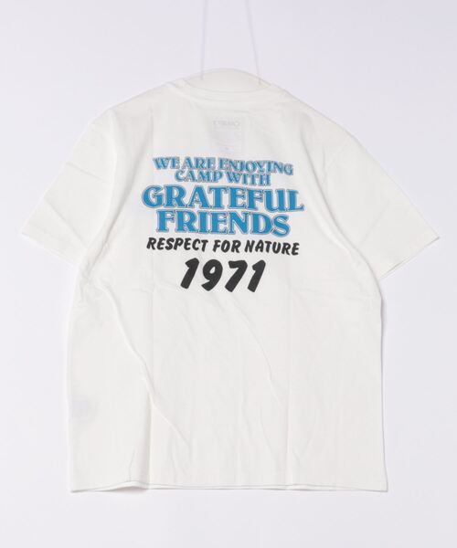 「CAMP7」 半袖Tシャツ M ブラック×ブルー メンズ_画像7