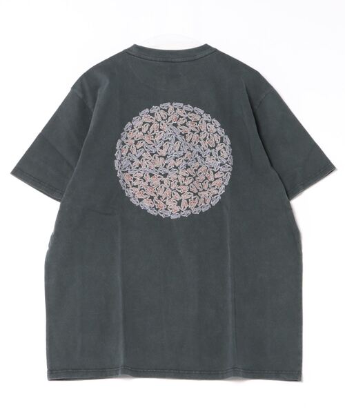 「CAMP7」 半袖Tシャツ M ブラック×ブルー メンズ_画像8