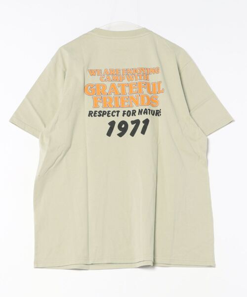 「CAMP7」 半袖Tシャツ M ブラック×ブルー メンズ_画像9