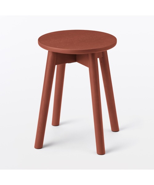 無印良品（MUJI） 家具 木製スツール アッシュ材突板 幅32×奥行32