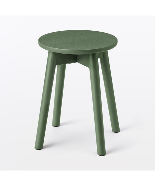 無印良品（MUJI） 家具 木製スツール アッシュ材突板 幅32×奥行32