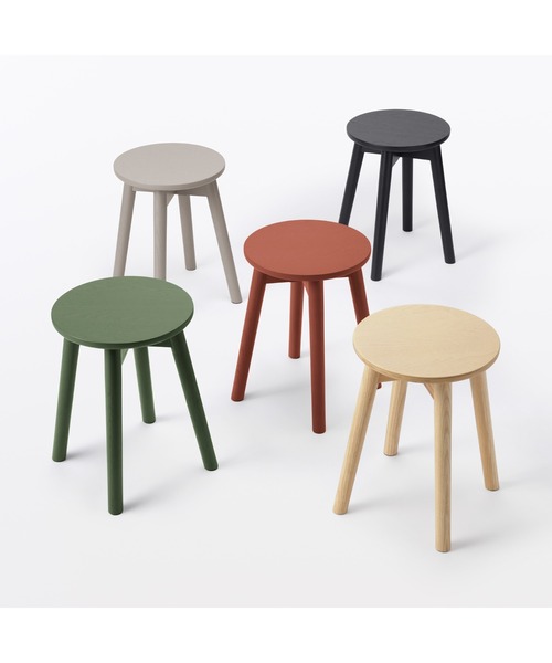 無印良品（MUJI） 家具 木製スツール アッシュ材突板 幅32×奥行32