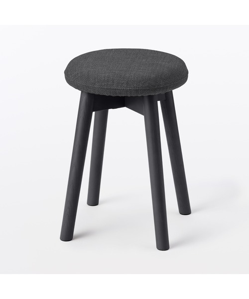 無印良品（MUJI） 家具 木製スツール アッシュ材突板 幅32×奥行32
