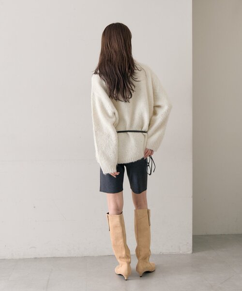 mystic（ミスティック） パンツ リブニットバイカーパンツ レディース