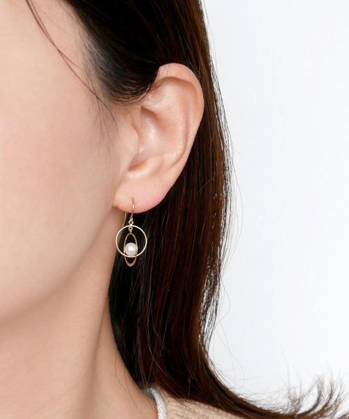 VENDOME AOYAMA（ヴァンドーム青山） ピアス K10YG サークルパール 