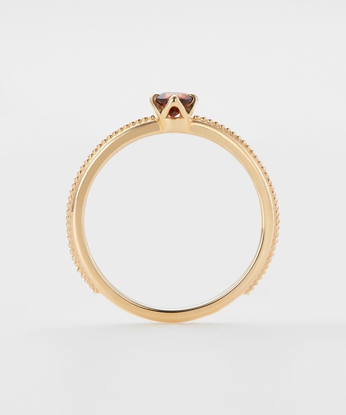 agete（アガット） 指輪 リング K10マザーリング（ガーネット