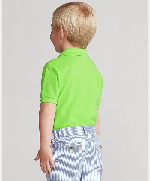 ポロシャツ  コットン メッシュ ポロシャツ キッズ 子供服 男の子の画像