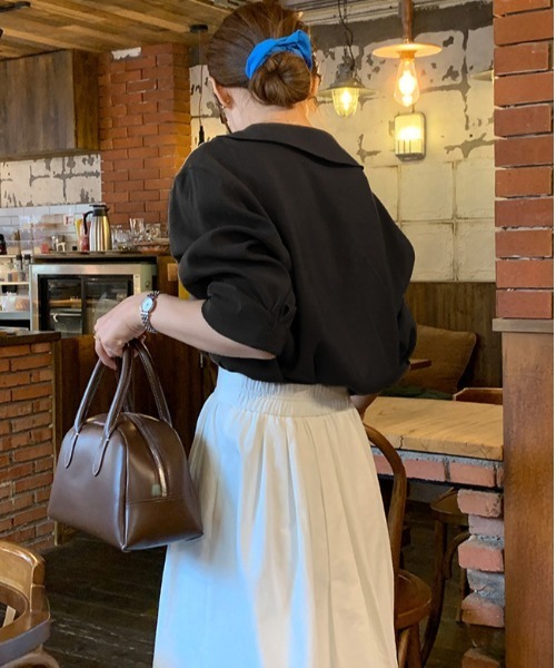 ブラウス シャツ 「セットアップ対応」オープンカラービッグシルエットシャツ レディース ブラウス シャツ オープンカラーシャツ レディース : ZOZOTOWN