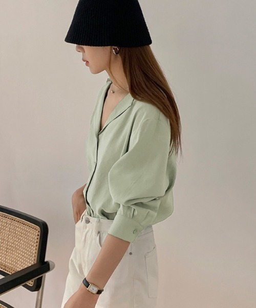 ブラウス シャツ オープンカラーシャツ レディース SENSE OF PLACE by URBAN RESEARCH ブラウス シャツ サテン