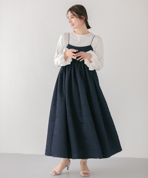Fit more（フィットモア） パーティードレス ワンピース ジャガード