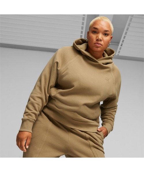 トレーナー スウェット プーマ PUMA STUDIO TEXTURED フーディー_ レディース PUMA トレーナー スウェット プーマ ウィメンズ インフューズ