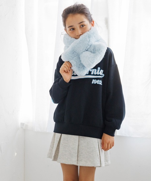 coca（コカ） マフラー キッズ 親子お揃いフェイクファーティペット